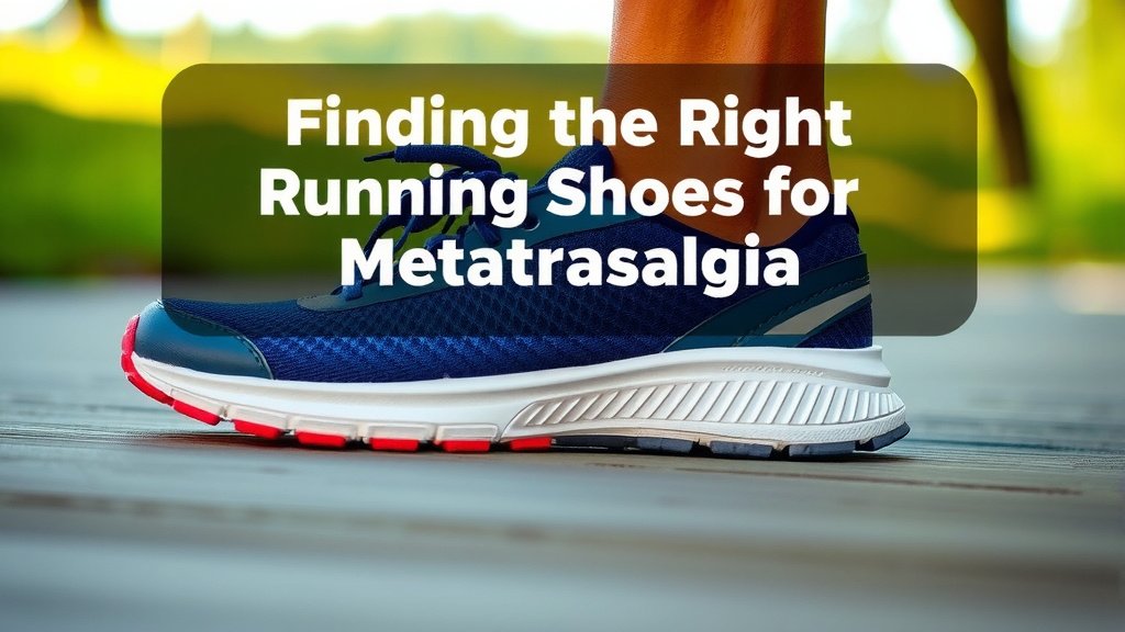 Finding the Right Running Shoes for Metatarsalgia Pain