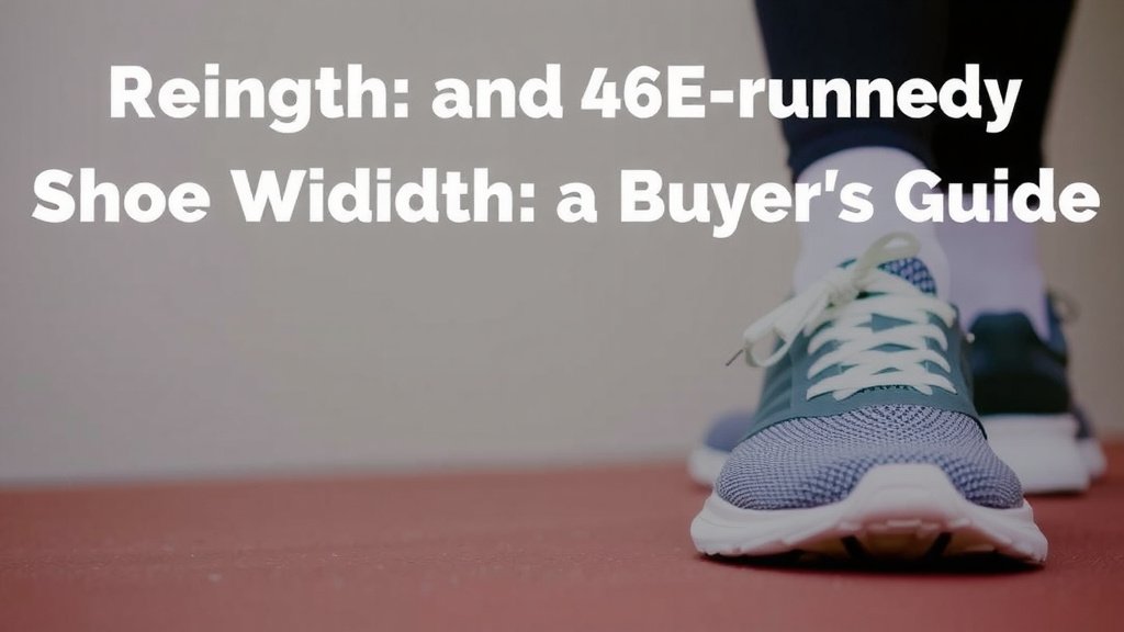 Understanding 4E Running Shoe Width: A Buyer's Guide