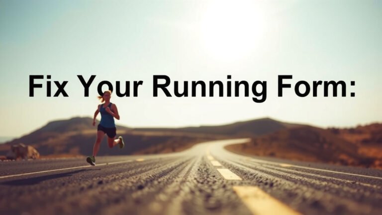 Fix Your Running Form: The Shoe's Role Explained