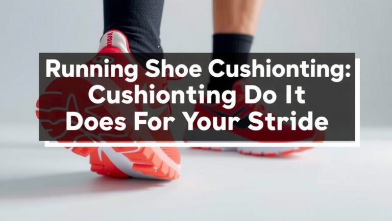Running Shoe Cushioning: What It Does For Your Stride