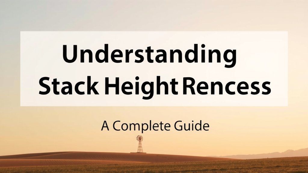 Understanding Stack Height: A Complete Guide
